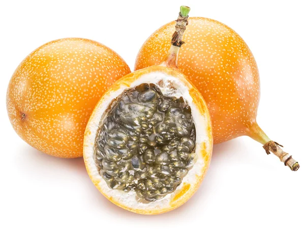 Buah granadilla di latar belakang putih . — Stok Foto