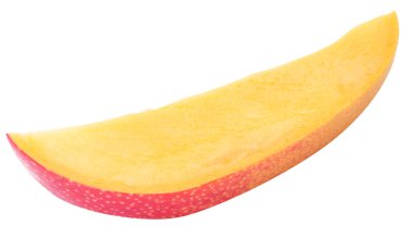 Mango meyve üzerinde beyaz bölümünü. Dosyada, kırpma yolları.