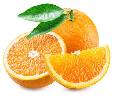 Turuncu meyve ve dilimleri.