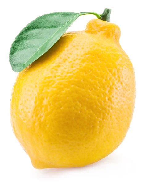 Maturare la frutta al limone sullo sfondo bianco . — Foto Stock