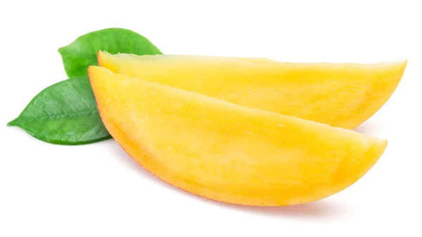 Mango slices. Isolated on a white background. — Stock Photo, Image