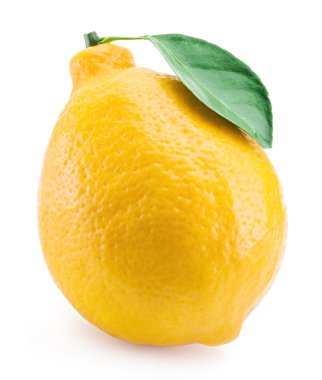 Beyaz arka plan üzerinde olgunlaşmış limon meyve.