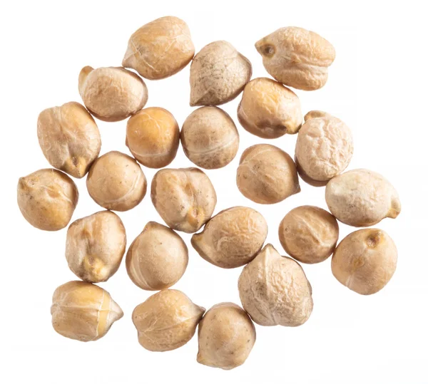 Large Chickpea Garbanzo Beans Isolated White Background — Stock Photo, Image