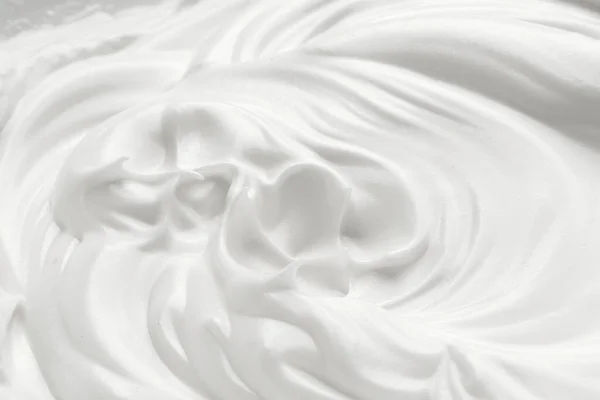 Vlny Bílých Vajec Smetana Mléčný Jogurt Close — Stock fotografie