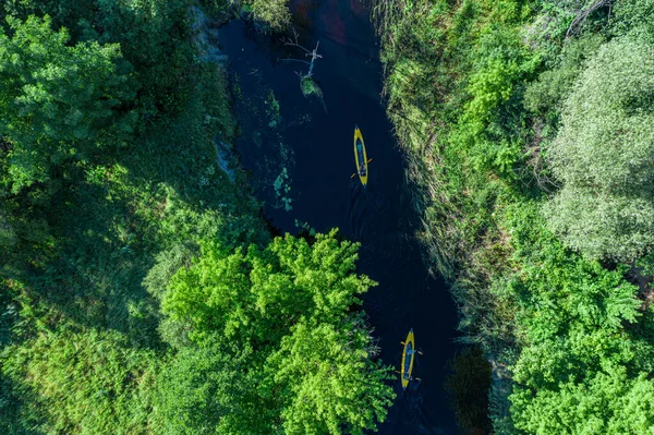 Kano Kalme Rivier Bovenaanzicht Vanuit Lucht Prachtige Foto Van Rivier — Stockfoto