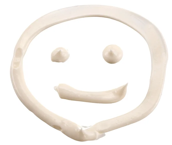 Smiley à la mayonnaise . — Photo