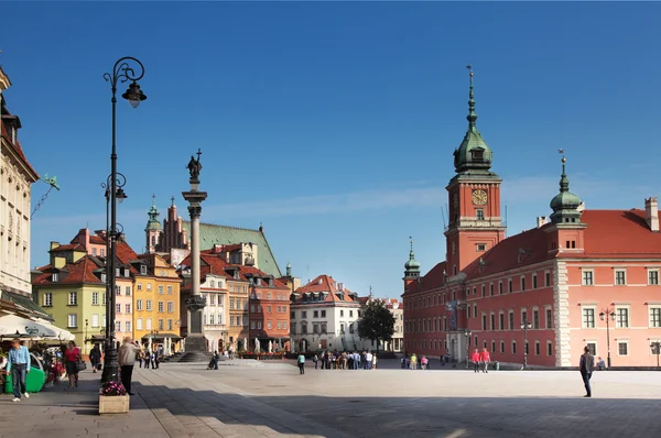 Castle Square. Warszawa. Gamla stan. — Stockfoto