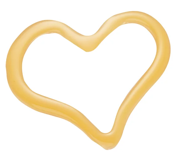 Honey heart shape. — Stock Photo, Image