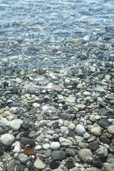 Kamieni żwiru na dnie morza. — Zdjęcie stockowe