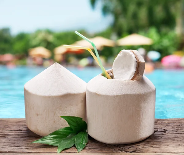 Kokoswasser — Stockfoto