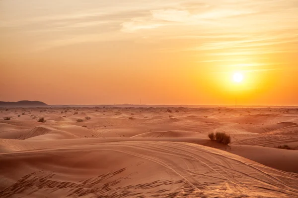 SUNDOWN pustyni. — Zdjęcie stockowe