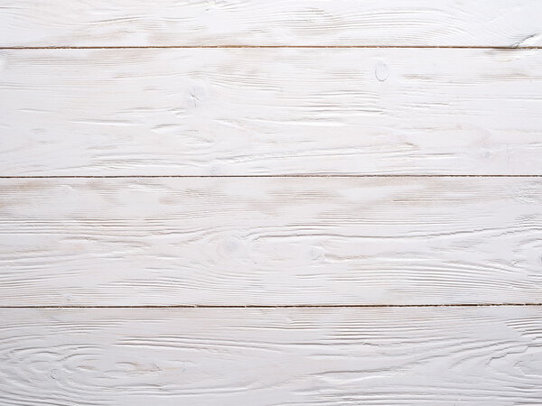 White wooden background.