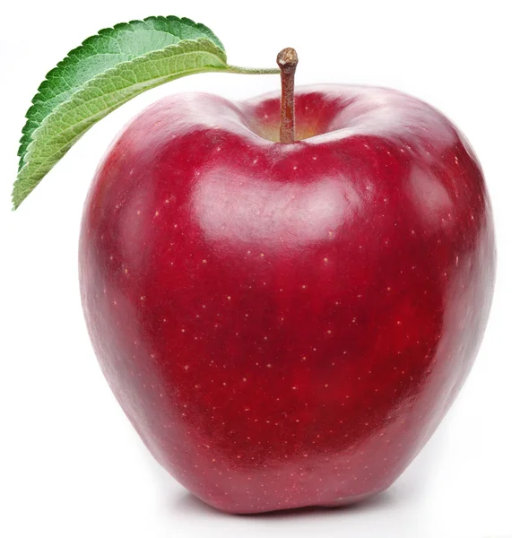 Red apple on a white background. — Stock Photo, Image