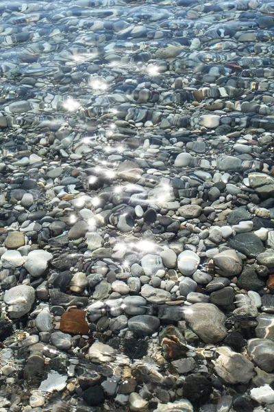 Gravel stones at the sea bottom. — Stock Photo, Image