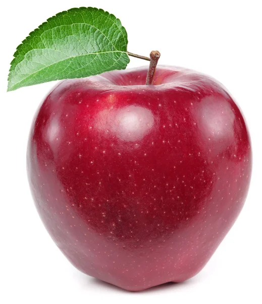 Red apple on a white background. — Stock Photo, Image