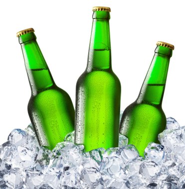 Bira buz küpleri.