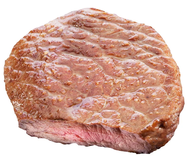 Rindersteak isoliert auf weißem Hintergrund. — Stockfoto