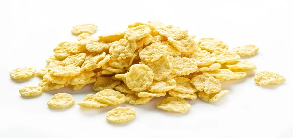 Cornflakes pada latar belakang putih. — Stok Foto