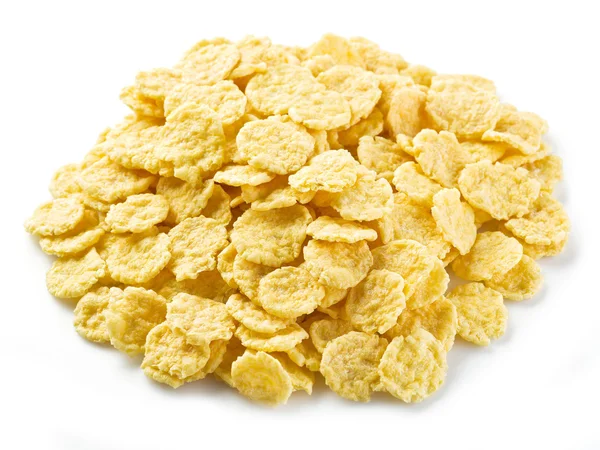Cornflakes auf weißem Hintergrund. — Stockfoto