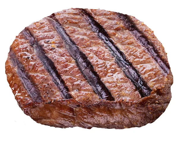 Rindersteak isoliert auf weißem Hintergrund. — Stockfoto