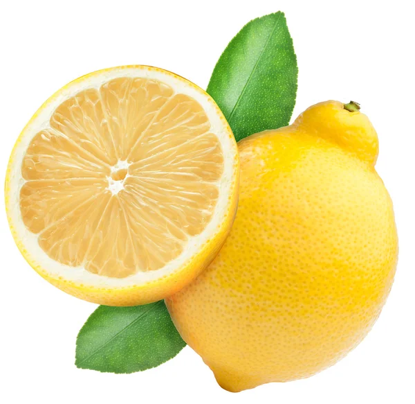 Ripe lemon and the half of lemon fruit. — Stockfoto