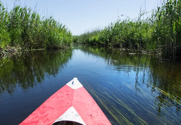 Rafting sur la rivière Vorskla . — Photo