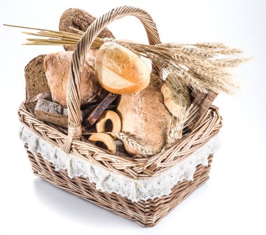 Ekmek sepeti farklı türleri.