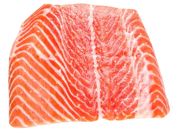 Salmone fresco. Il file contiene percorsi di ritaglio . — Foto Stock