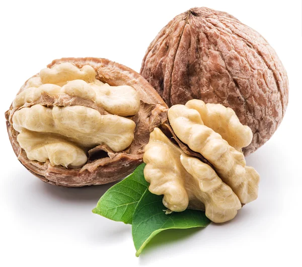 Walnut and walnut kernel. — Stock Photo, Image