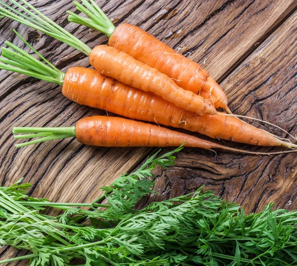Zanahorias orgánicas frescas . — Foto de Stock