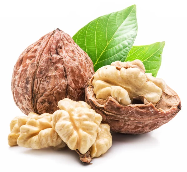Walnut and walnut kernel. — Stock Photo, Image