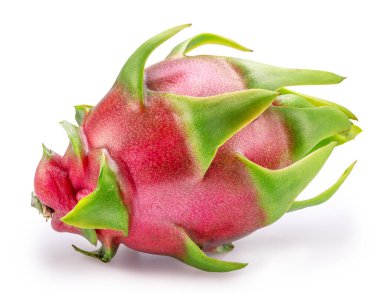 Ejderha meyvesi beyaz arka planda izole. Dosya kırpma yolu içeriyor.