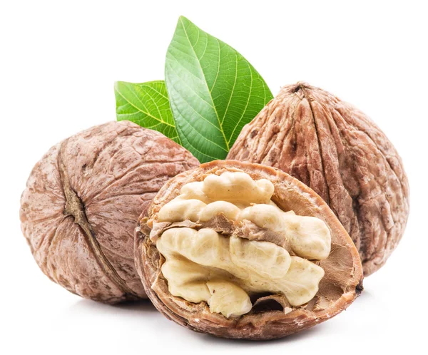 Walnut and walnut kernel. — Stock Photo, Image