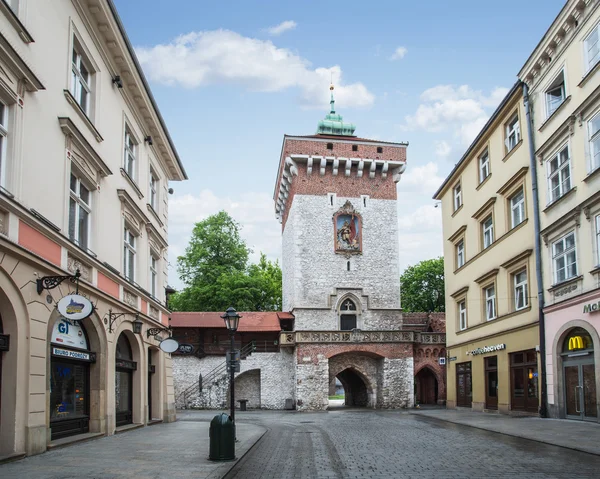 Krakow tarihi kent sokaklarında. — Stok fotoğraf