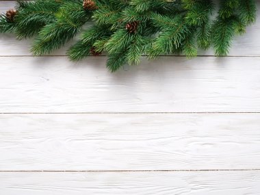 kürk ve baubles ile Noel dekorasyon