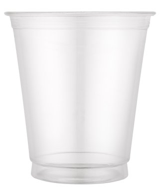 Boş plastik kap. Dosyada, kırpma yolları.