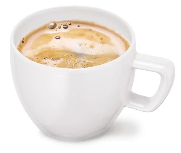 Kopje koffie op een witte achtergrond. — Stockfoto