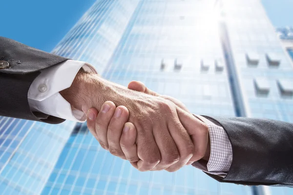 Handshake. Closeup shot of hands. — Stock Photo, Image