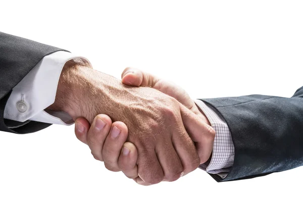 Handshake. Closeup shot of hands. File contains clipping paths. — Stock Photo, Image