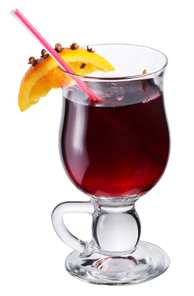 Glögg med orange glas. — Stockfoto