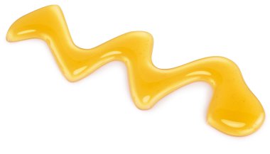 Beyaz bir arka plan üzerinde izole tatlım leke.