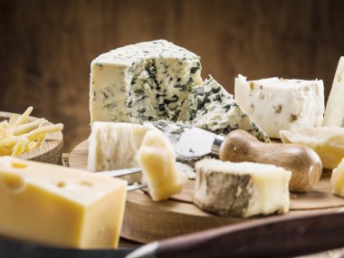 Peynir çeşididir. Vintage stiles.