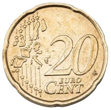 Eski 20 sent madeni para.