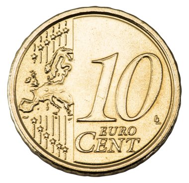 Eski 10 sent euro para.