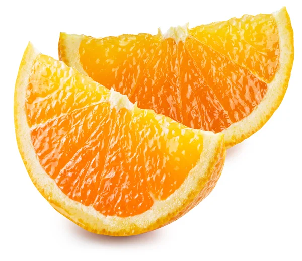 Two segments of orange fruit. — Stock Photo, Image