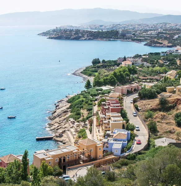 Το υπέροχο τοπίο της στην παραλία Ελούντα Κρήτη. Ελλάδα 19.09 — Φωτογραφία Αρχείου