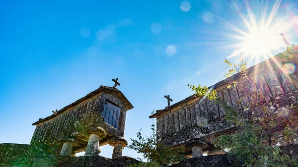 Horreo, a traditional grain warehouse used to store agricultural products for preservation