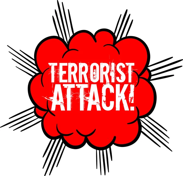 Símbolo de ataque terrorista —  Vetores de Stock