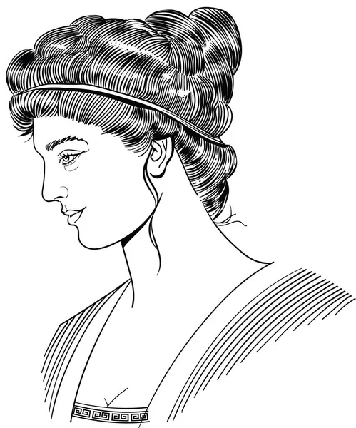 Filósofo Griego Antiguo Hipatia — Vector de stock