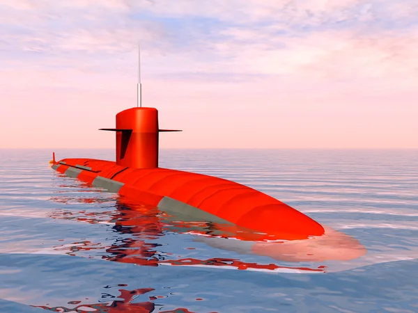 Submarino nuclear americano — Foto de Stock